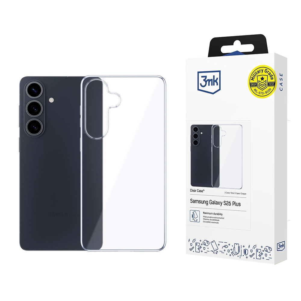 Калъф за Samsung Galaxy S26 Plus - 3mk Прозрачен Case - Прозрачен