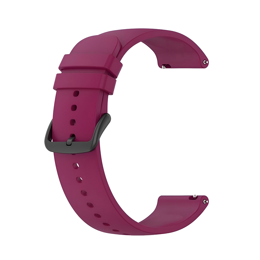 Каишка за часовник за Samsung Galaxy Watch 4/5/Active 2, Huawei Watch GT 3 (42mm)/GT 3 Pro (43mm) - Techsuit Каишка за часовник 20mm (W001) - Тъмночервен