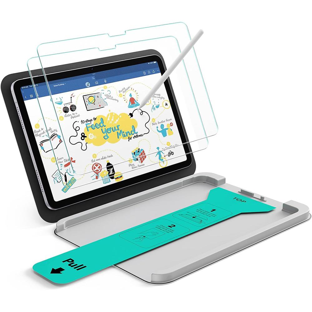 [2x Pack] Калъф за iPad Air 11 (2024) / Air 11 (2025) / Air 11 (2026) - ESR тава с усещане за хартия UltraFit - прозрачна