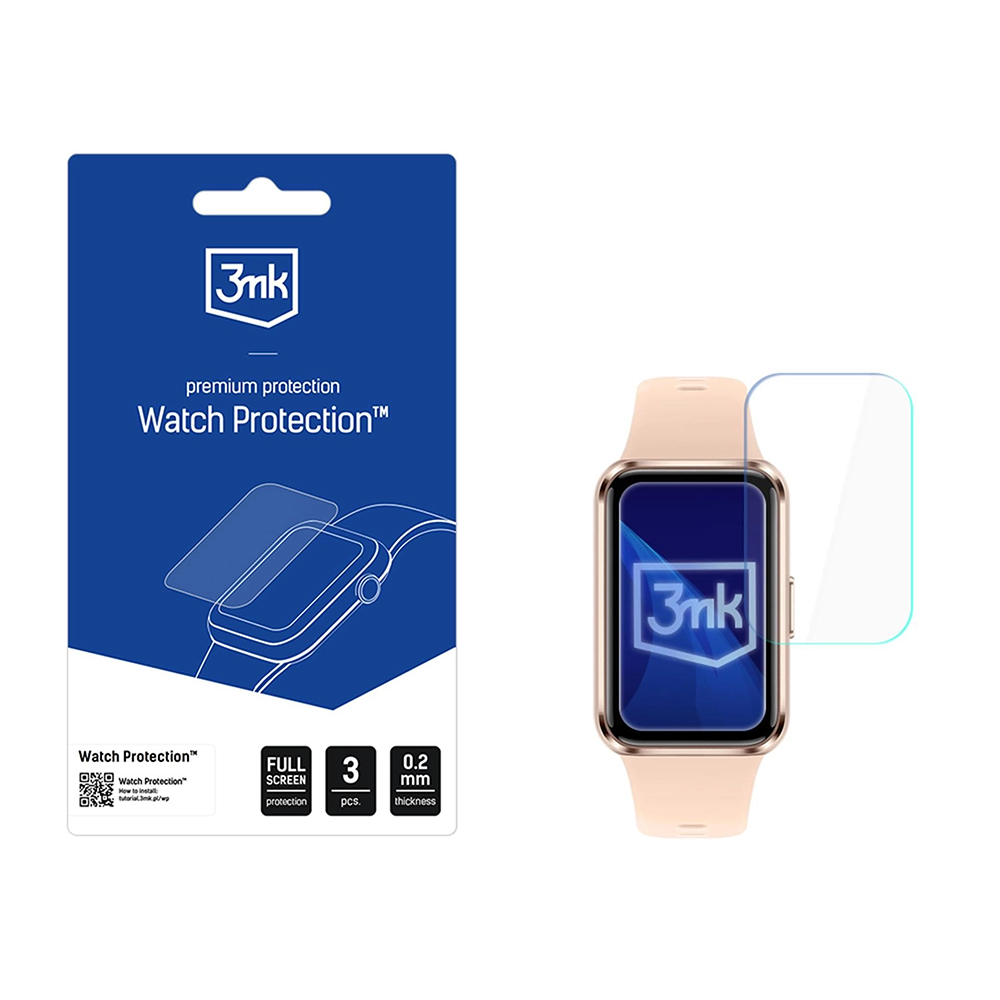 Капак за Huawei Band 11 (комплект 3) - 3mk Watch Protection ARC - Прозрачен