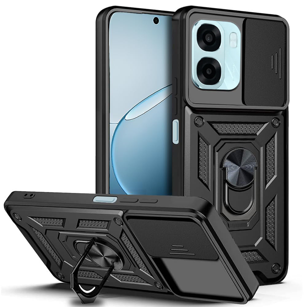 Калъф за Oppo A6 4G / A6x 4G / A6x 5G / A6k 4G - Techsuit CamShield Series - Черен