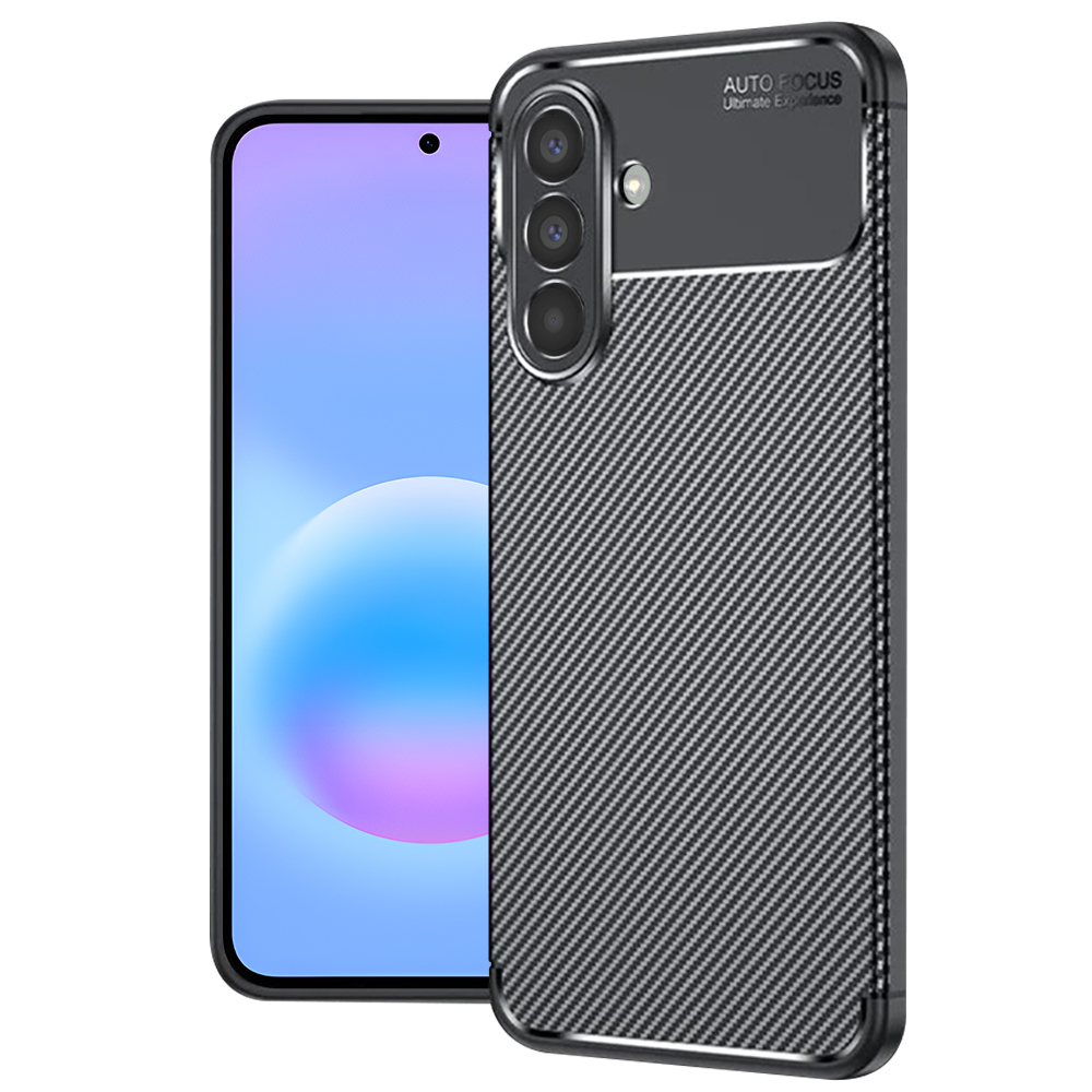 Калъф за Samsung Galaxy A57 5G - Techsuit CarbonFiber - Черен