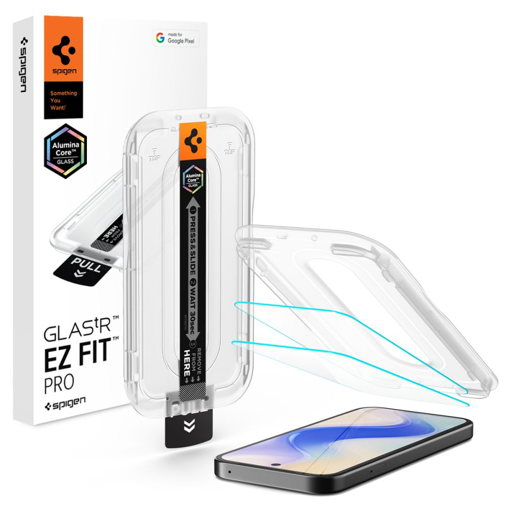 Капак за Google Pixel 10a (комплект 2) - Spigen Glas.tR EZ FIT (AGL11364) - Прозрачен