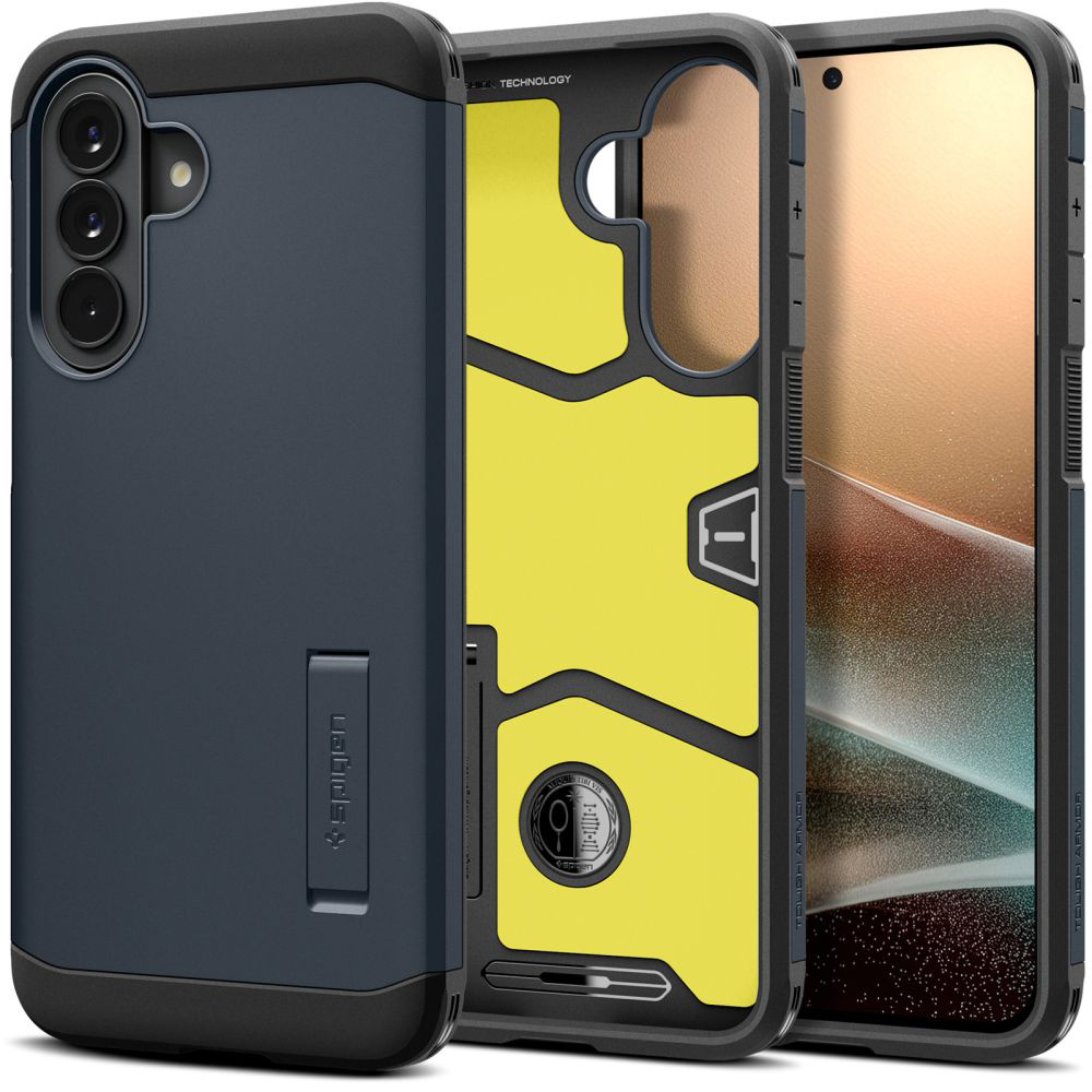 Калъф за Samsung Galaxy A57 5G - Spigen Tough Armor (ACS11126) - Metal Slate