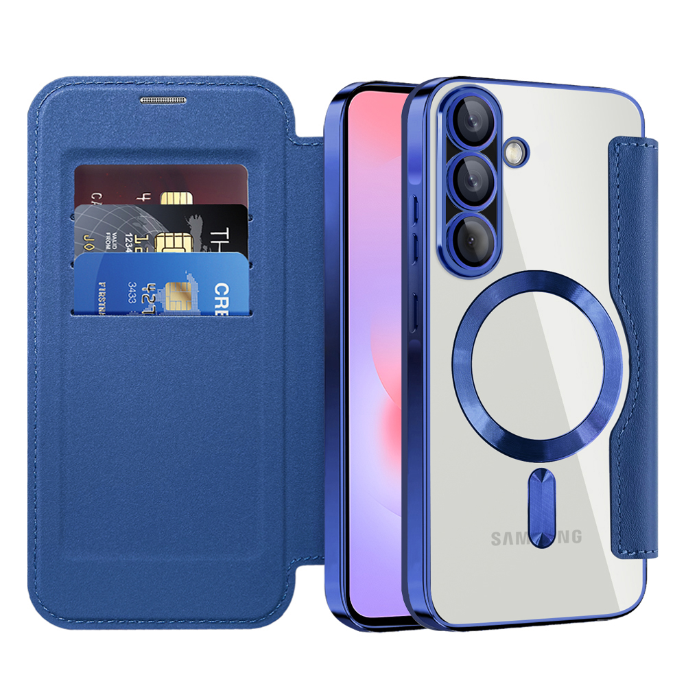 Калъф за Samsung Galaxy A37 5G - Techsuit SmartMag Book Case - Син