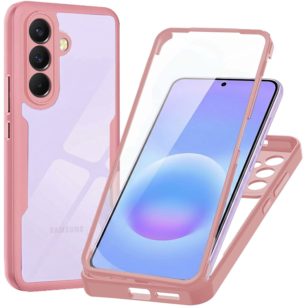 Калъф за Samsung Galaxy A57 5G + капак - Techsuit ColorVerse 360 Series - Розов