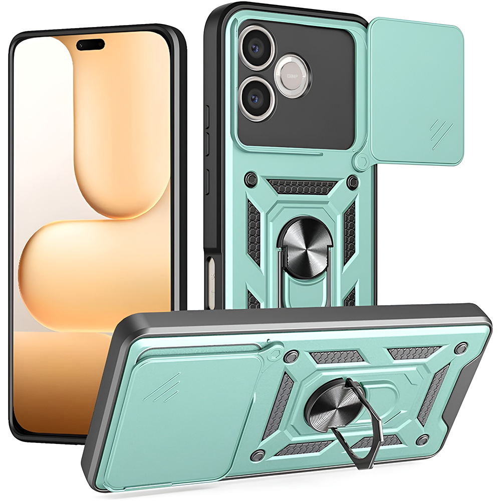 Калъф за Honor 600 Lite - Techsuit CamShield Series - Зелен