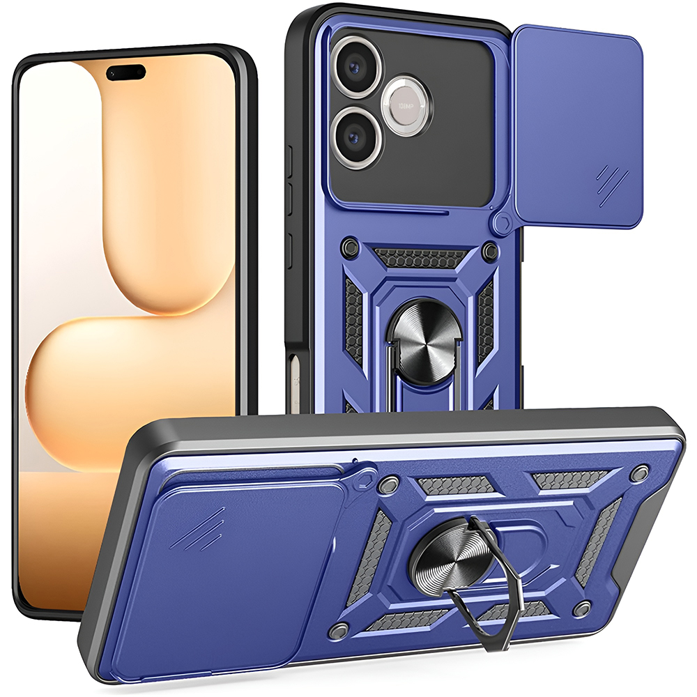 Калъф за Honor 600 Lite - Techsuit CamShield Series - Син