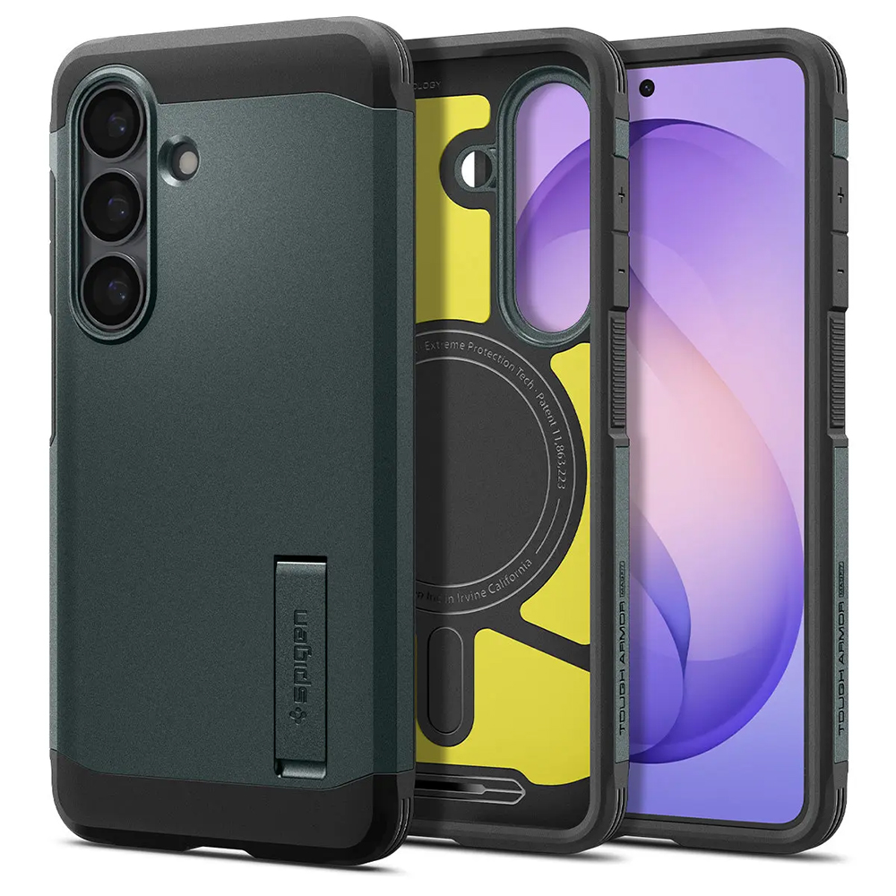 Калъф за Samsung Galaxy S26 Plus - Spigen Tough Armor MagSafe (ACS10715) - Abyss Зелен