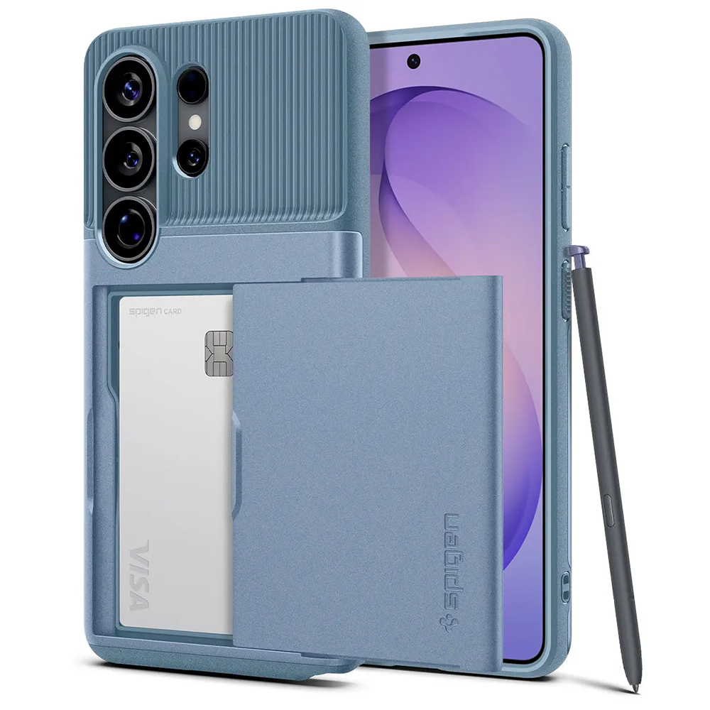 Калъф за Samsung Galaxy S26 Ultra - Spigen Slim Armor CS (ACS11225) - Светлосин