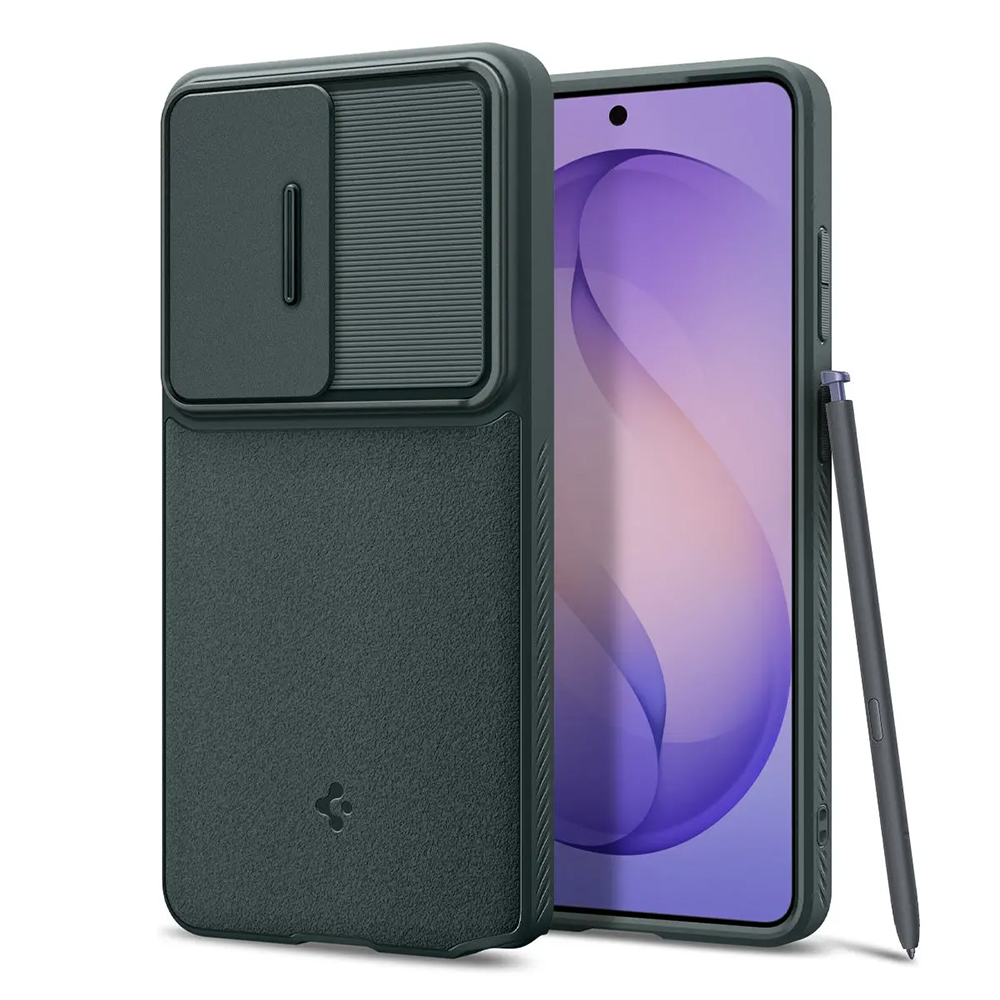 Калъф Samsung Galaxy S26 Ultra - Spigen Optik Armor (ACS10688) - Abyss Зелен