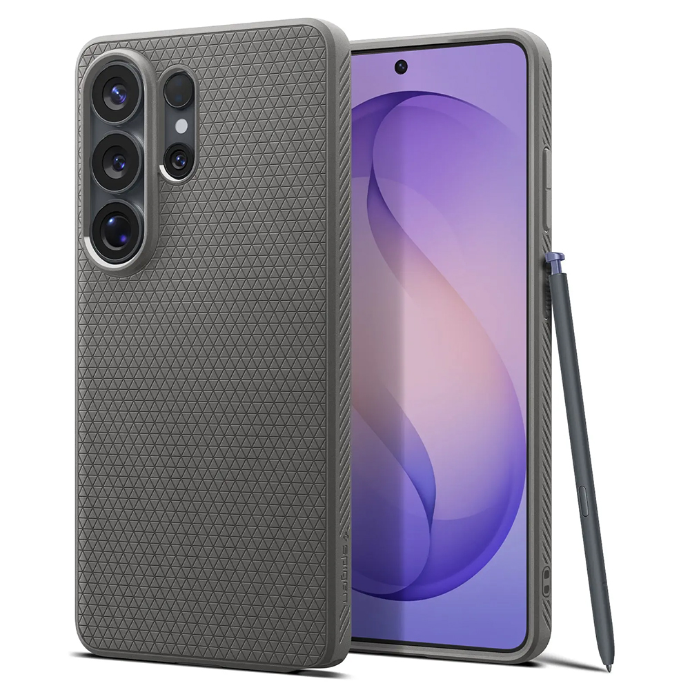 Калъф за Samsung Galaxy S26 Ultra - Spigen Liquid Air (ACS11205) - мраморно сив