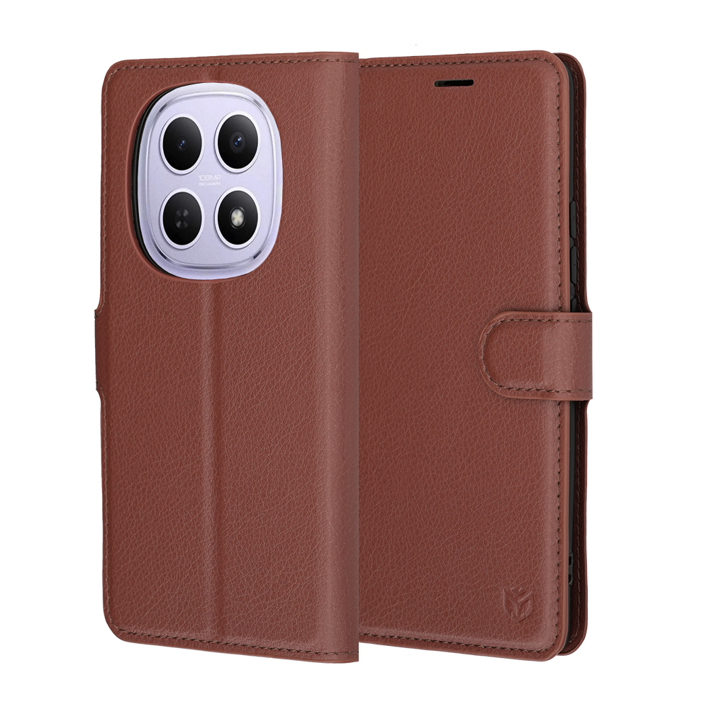 Калъф за Xiaomi Redmi Note 15 5G / Note 15 4G / Poco M8 5G - Techsuit Leather Folio - Кафяв