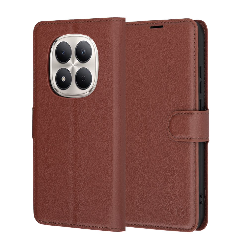 Калъф за Xiaomi Redmi Note 15 Pro 5G - Techsuit Leather Folio - Кафяв