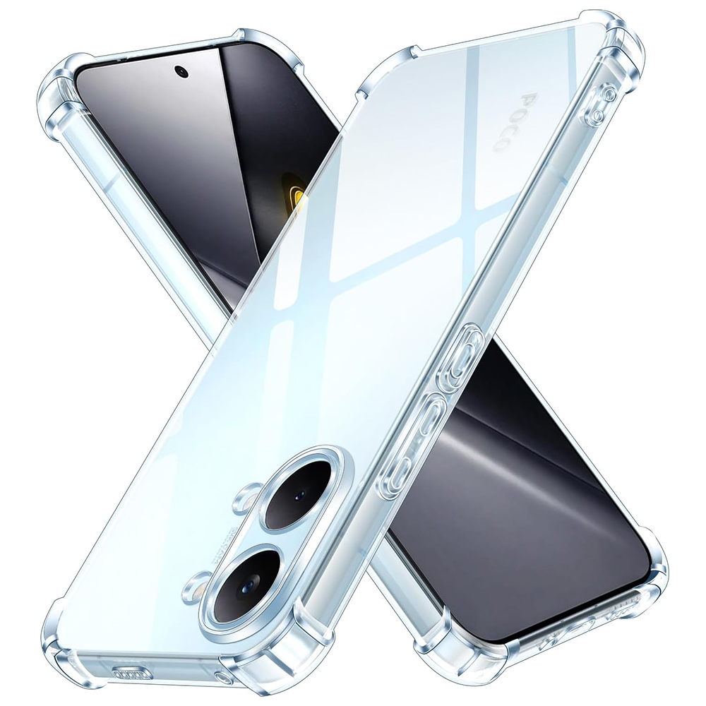Калъф за Xiaomi Poco X8 Pro Max - Techsuit Shockproof Прозрачен Прозрачен Silicone - Прозрачен