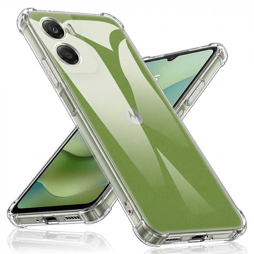 Калъф за Motorola Moto G06 - Techsuit Shockproof Прозрачен Silicone - Прозрачен