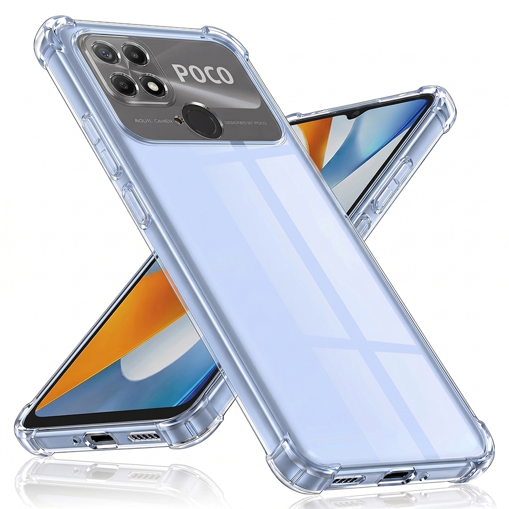 Калъф за Xiaomi Poco C40 - Techsuit Shockproof Прозрачен Silicone - Прозрачен