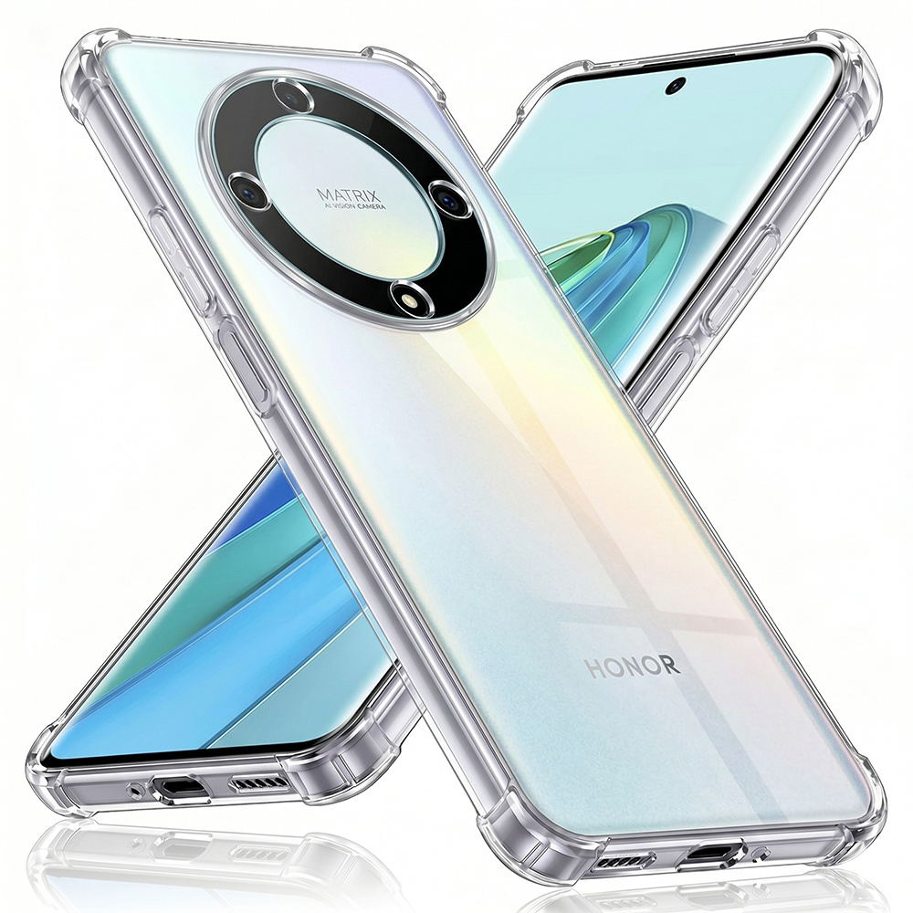 Калъф за Honor X9a - Techsuit Shockproof Прозрачен Silicone - Прозрачен