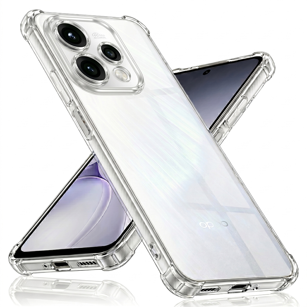 Калъф за Oppo Reno15 - Techsuit Shockproof Прозрачен Прозрачен Silicone - Прозрачен