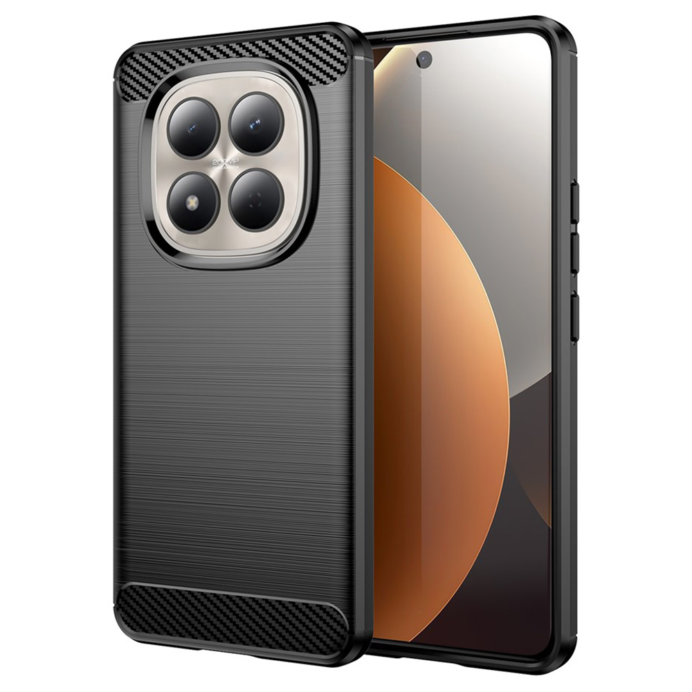 Калъф за Xiaomi Redmi Note 15 Pro 4G - Techsuit Carbon Silicone - Черен
