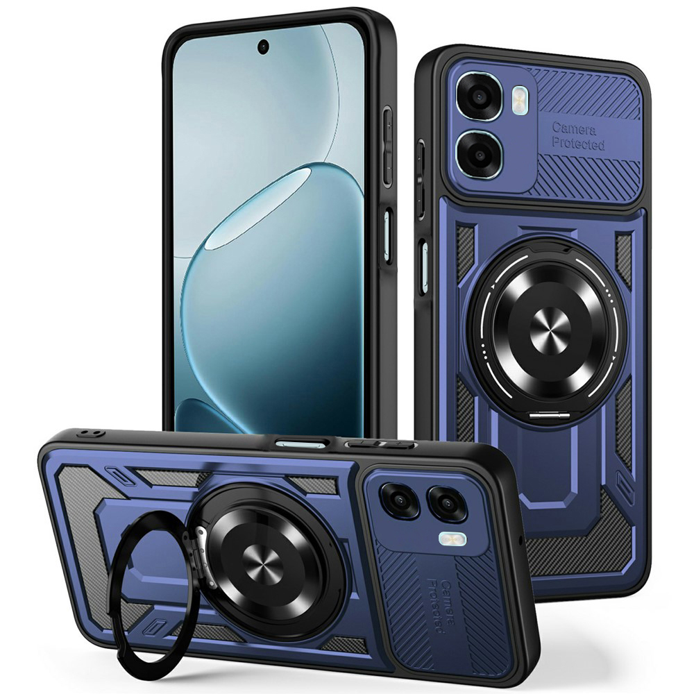 Калъф за Oppo A6x 4G / A6x 5G - Techsuit RuggedCam - Син