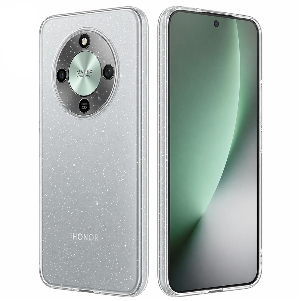 Калъф за Honor Magic8 Lite - Techsuit SparkleSkin Series - Прозрачен