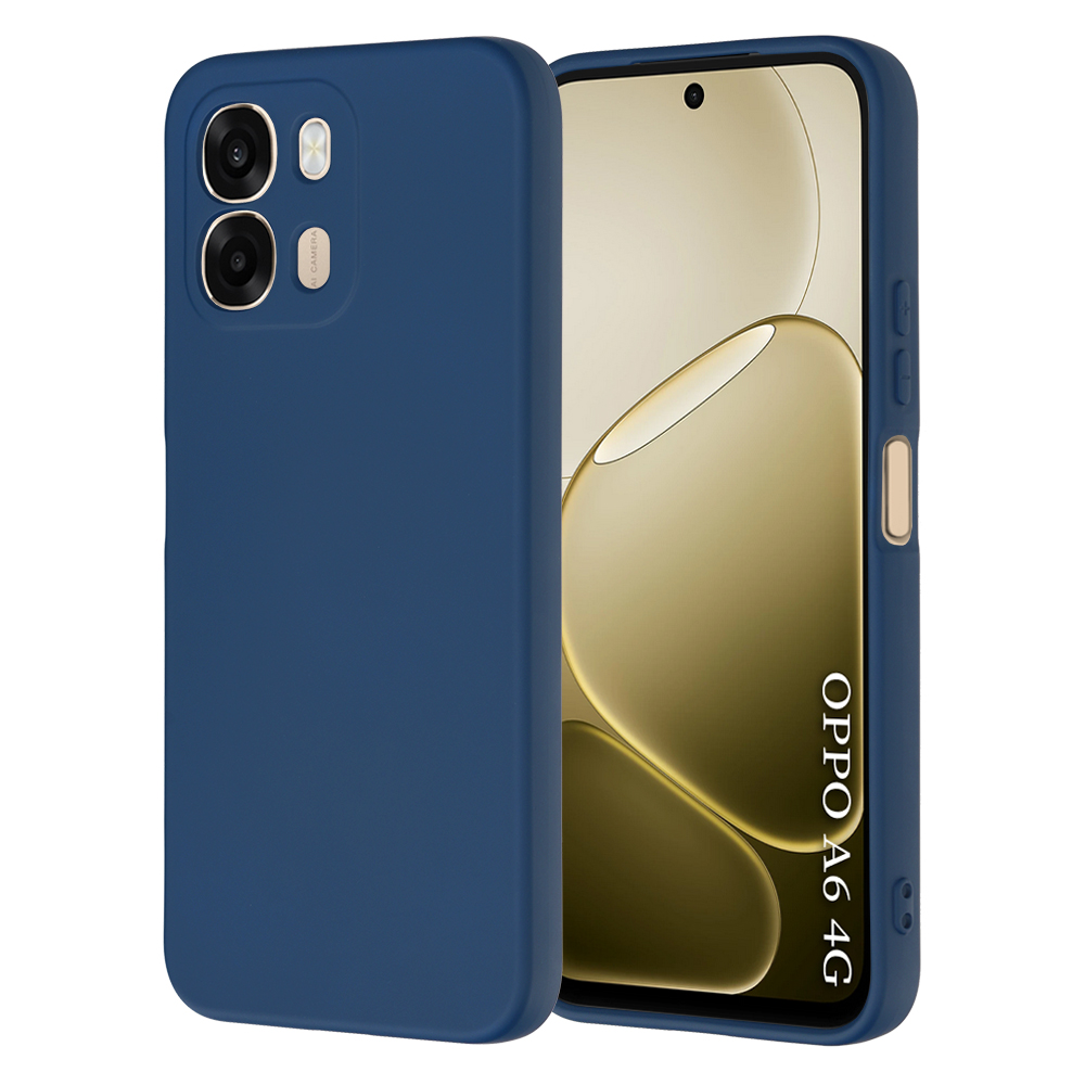 Калъф за Oppo A6 4G - Techsuit SoftFlex - Тъмносин Син