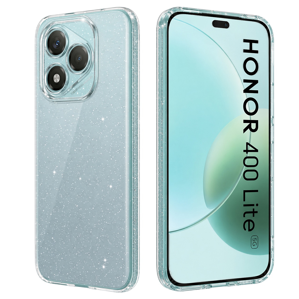 Калъф за Honor 400 Lite - Techsuit SparkleSkin Series - Прозрачен