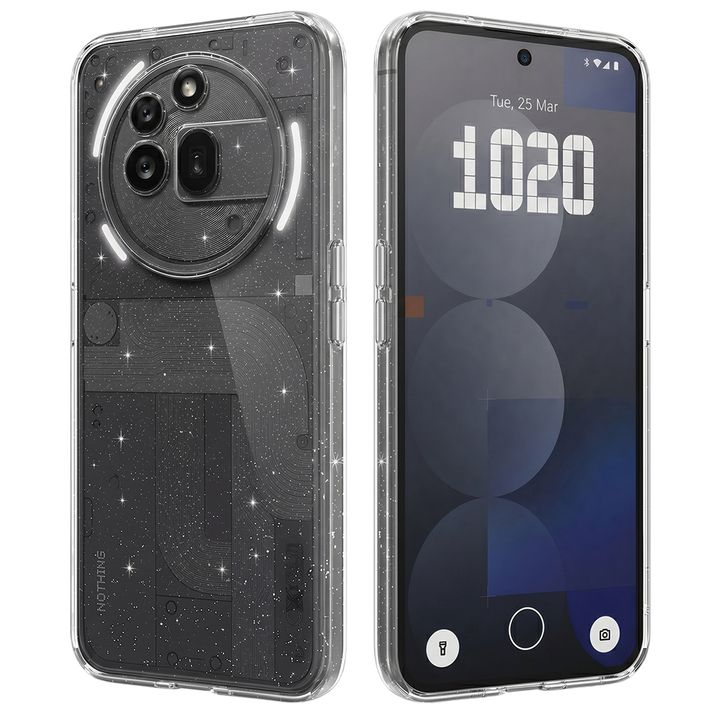 Case for Nothing Phone (3a) Pro - Techsuit SparkleSkin Series - Прозрачен