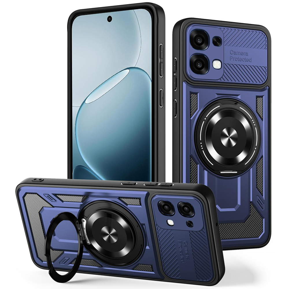 Калъф за Oppo A6 Pro 4G / A6 Pro 5G - Techsuit RuggedCam - Син