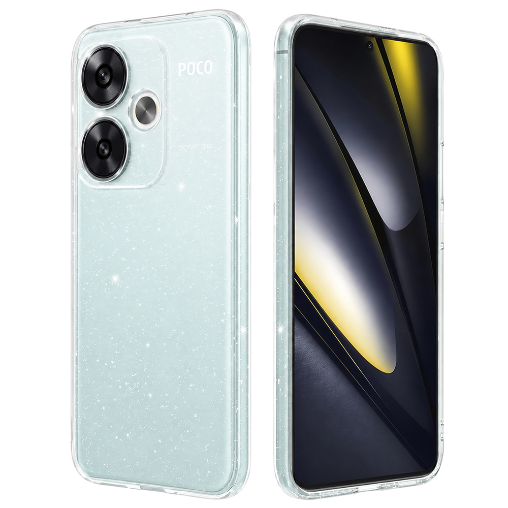 Калъф за Xiaomi Poco F6 - Techsuit SparkleSkin Series - Прозрачен