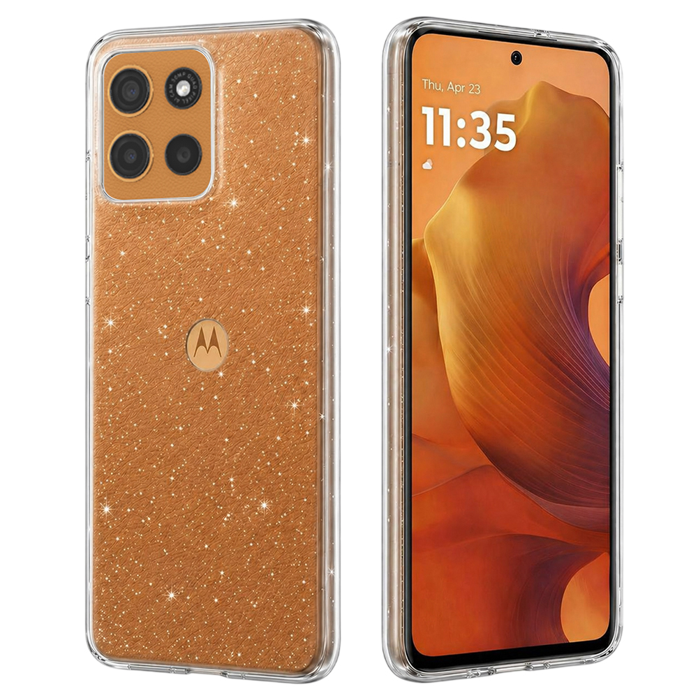Калъф за Motorola Moto Moto G15 / G15 Power / G17 / G17 Power - Techsuit SparkleSkin Series - Прозрачен