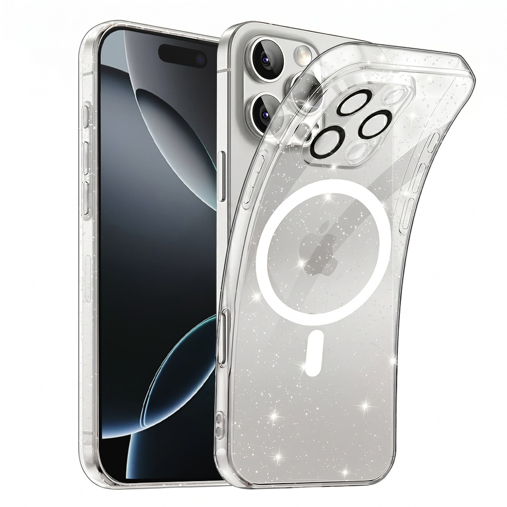 Калъф за iPhone 16 Pro - Techsuit SparkleSkin MagSafe Series - Прозрачен