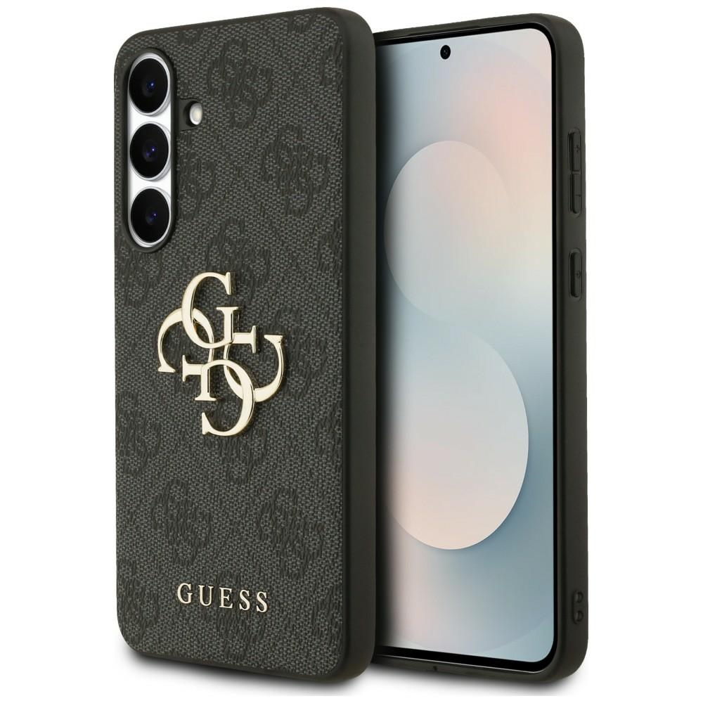 Чантичка за Samsung Galaxy S25 FE - Guess Leather 4G Metal Logo (GUHCS25FE4GMGGR) - Черна
