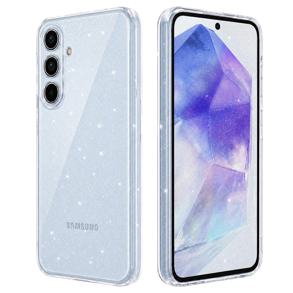 Калъф за Samsung Galaxy A55 5G - Techsuit SparkleSkin Series - Прозрачен