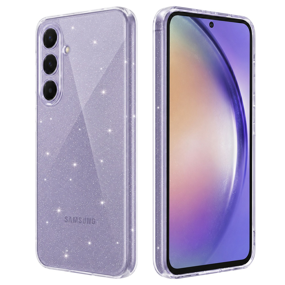 Калъф за Samsung Galaxy A54 - Techsuit SparkleSkin Series - Прозрачен
