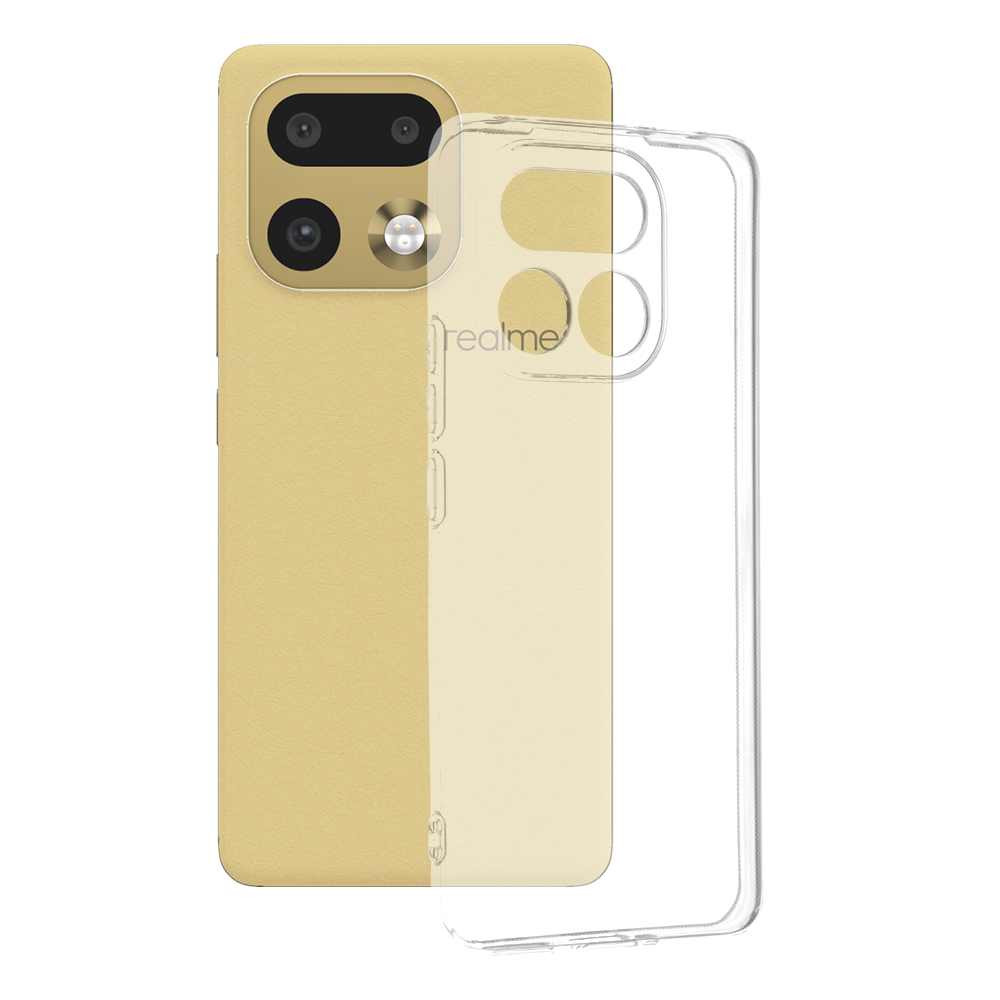 Калъф за Realme 16 Pro+ - Techsuit Прозрачен Silicone - Прозрачен