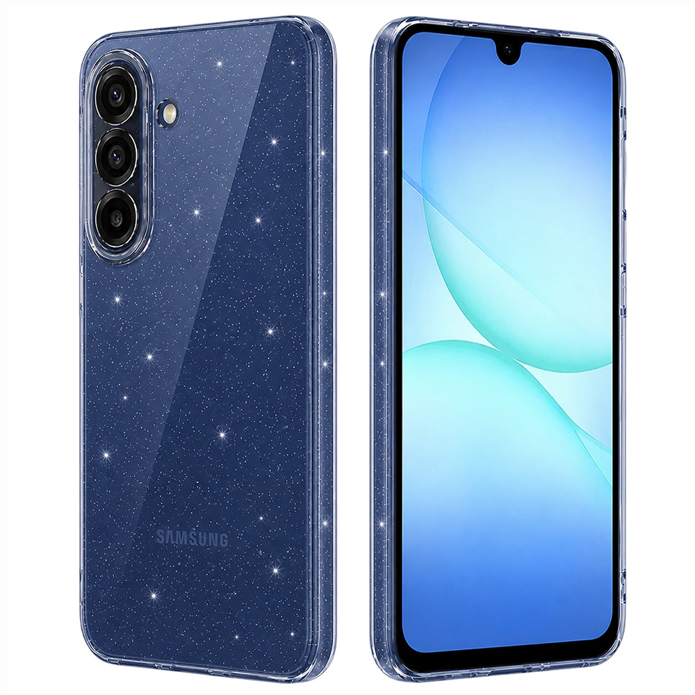 Калъф за Samsung Galaxy A17 5G / A17 4G / M17 / F17 - Techsuit SparkleSkin Series - Прозрачен