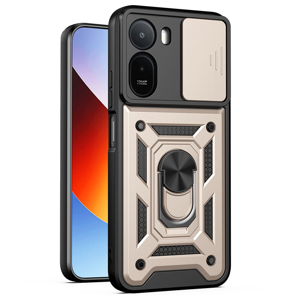 Калъф за Xiaomi Redmi A7 Pro 4G - Techsuit CamShield Series - златен