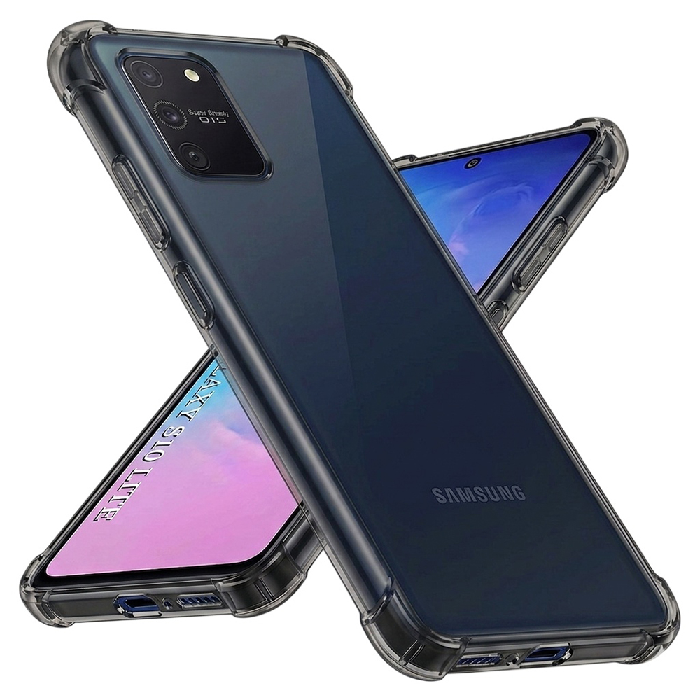 Калъф за Samsung Galaxy S10 Lite - Techsuit Shockproof Прозрачен Silicone - Smoke Черен