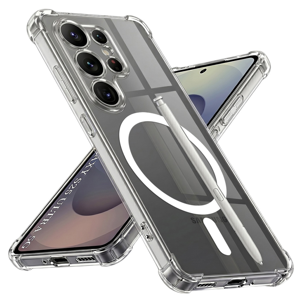 Калъф за Samsung Galaxy S25 Ultra - Techsuit Shockproof Прозрачен Silicone MagSafe - Прозрачен
