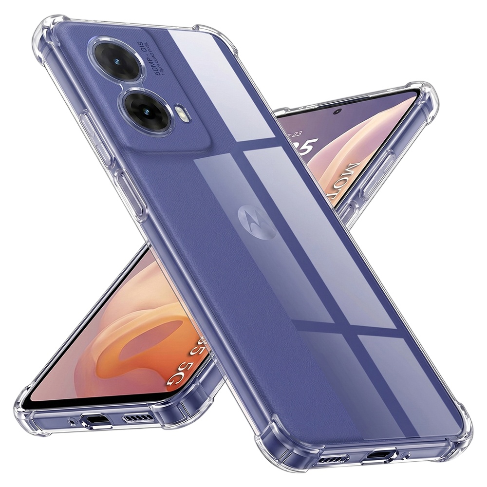 Калъф за Motorola Moto G85 - Techsuit Shockproof Прозрачен Silicone - Прозрачен