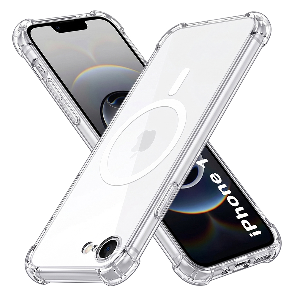 Калъф за iPhone 16e / iPhone 17e - Techsuit Shockproof Прозрачен Silicone MagSafe - Прозрачен