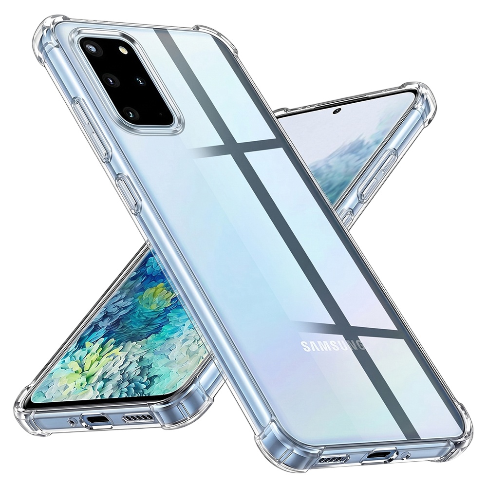 Калъф за Samsung Galaxy S20 Plus 4G / S20 Plus 5G - Techsuit Удароустойчив Прозрачен силикон - Прозрачен