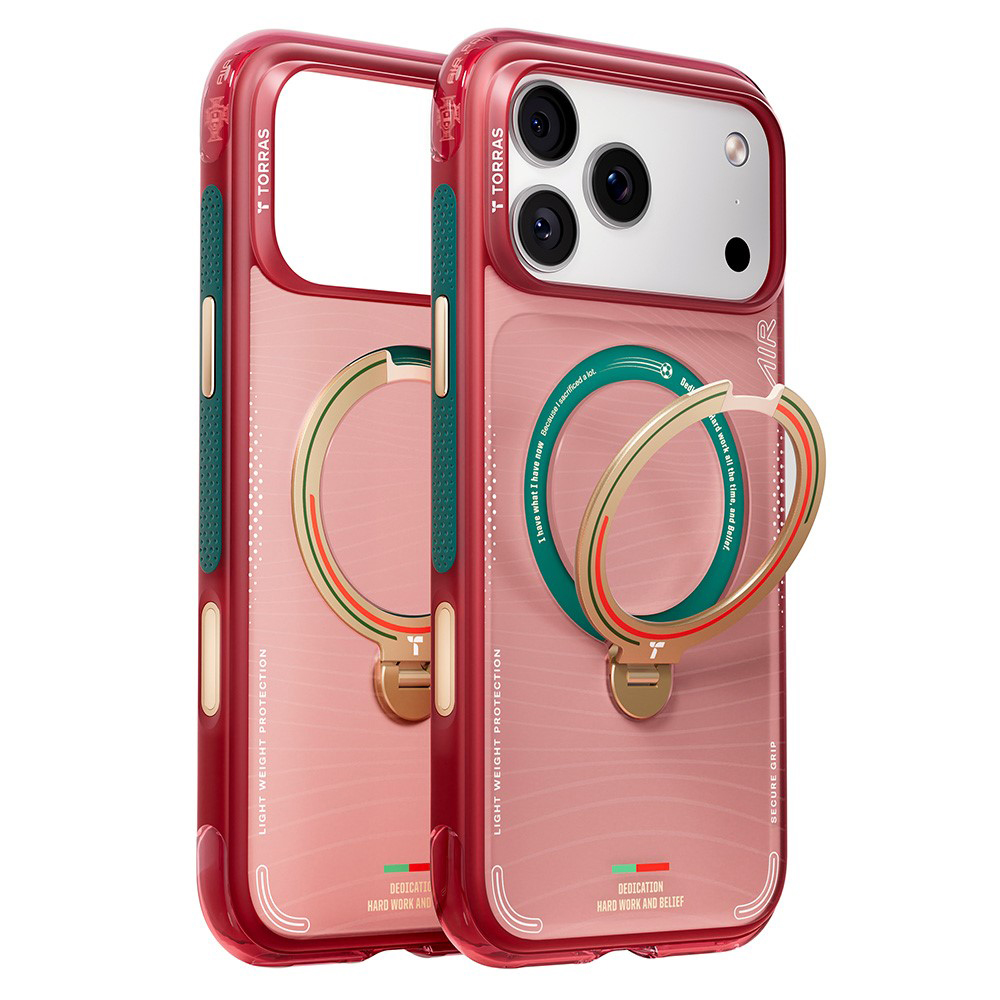 Калъф за iPhone 17 Pro - Torras Ostand Q3 Air Series - Wave of Passion