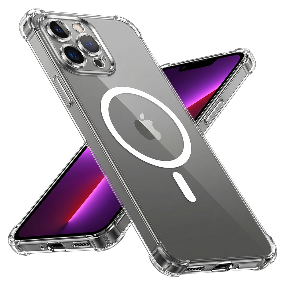 Калъф за iPhone 13 Pro - Techsuit Shockproof Прозрачен Silicone MagSafe - Прозрачен