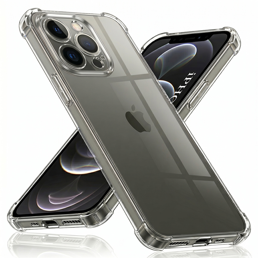 Калъф за iPhone 12 Pro Max - Techsuit Shockproof Прозрачен Silicone - Прозрачен
