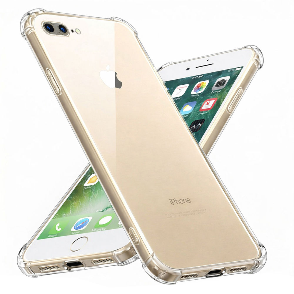 Калъф за iPhone 7 Plus / iPhone 8 Plus - Techsuit Shockproof Прозрачен Прозрачен Silicone - Прозрачен