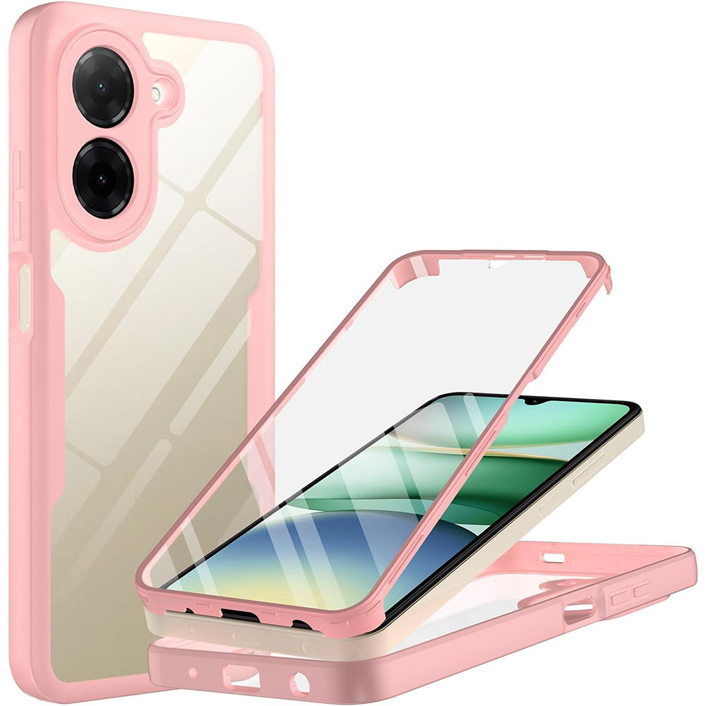 Калъф за Xiaomi Redmi A5 4G (стандартен) + капак - Techsuit ColorVerse 360 Series - Розов