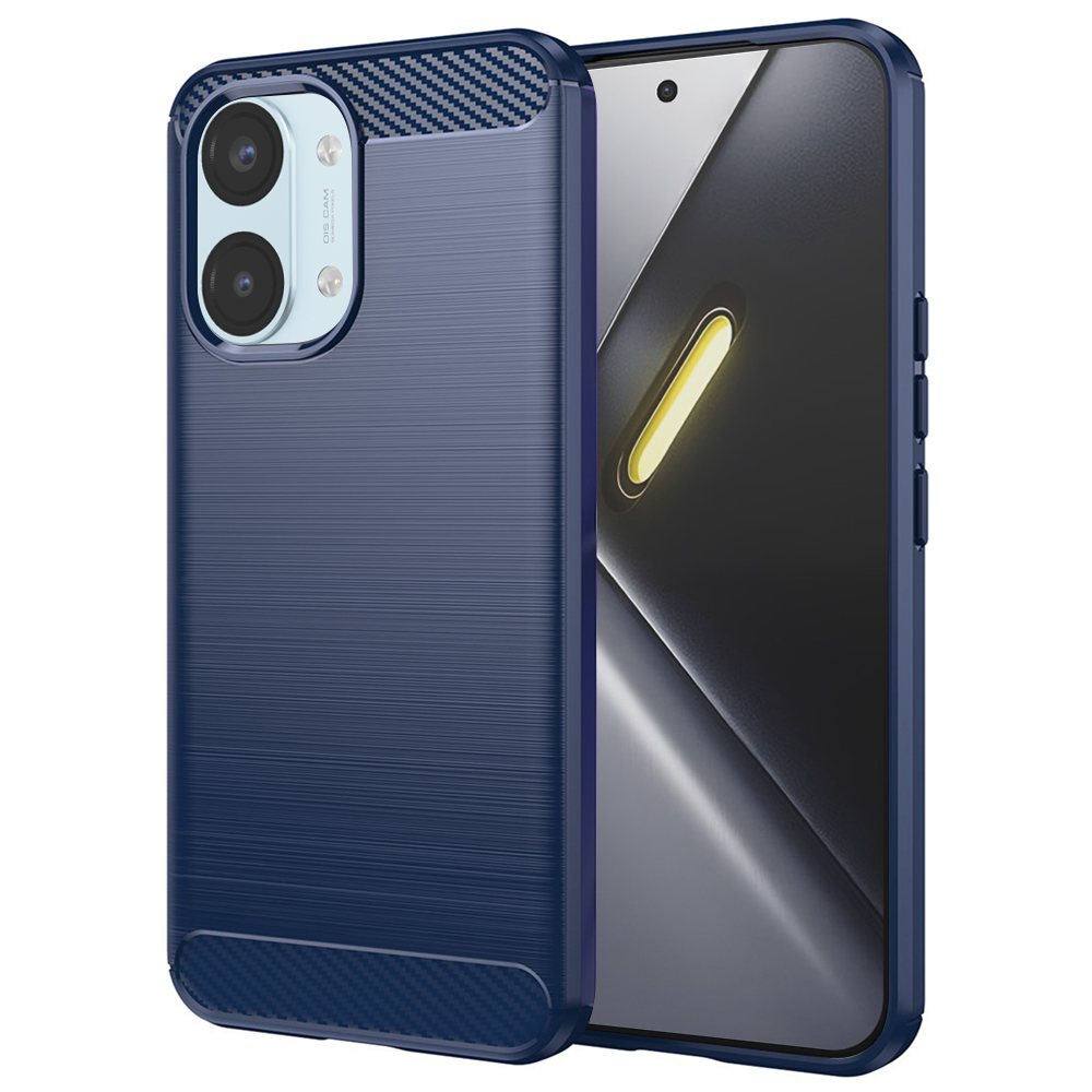 Калъф за Xiaomi Poco X8 Pro Max - Techsuit Carbon Silicone - Син